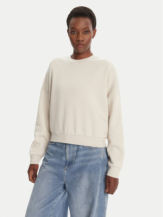 

Свитшот loose fit Essentials Small Logo Feelcozy JI6069 Adidas, бежевый