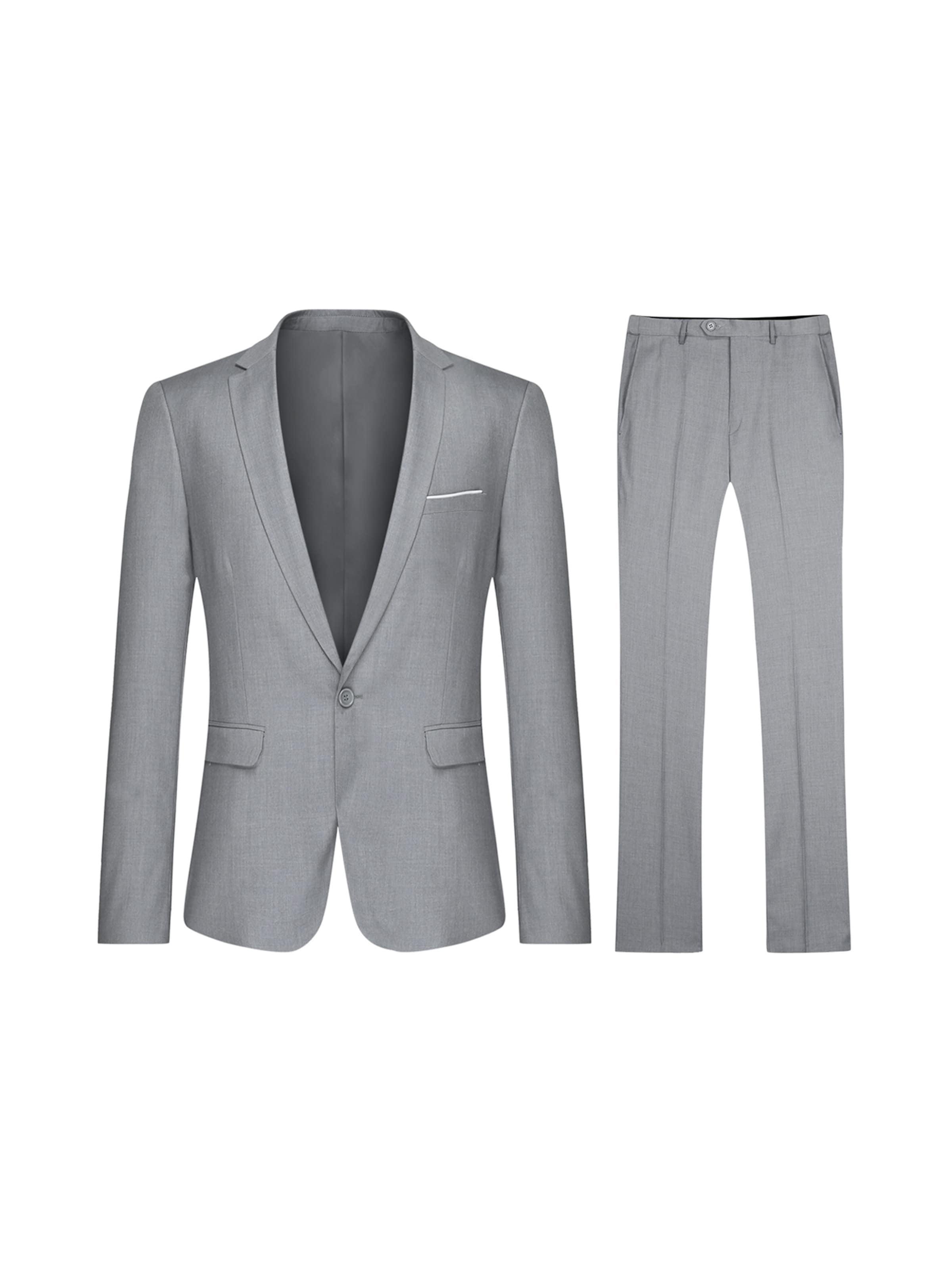 

Youthup Костюм Slim fit в светло-сером цвете