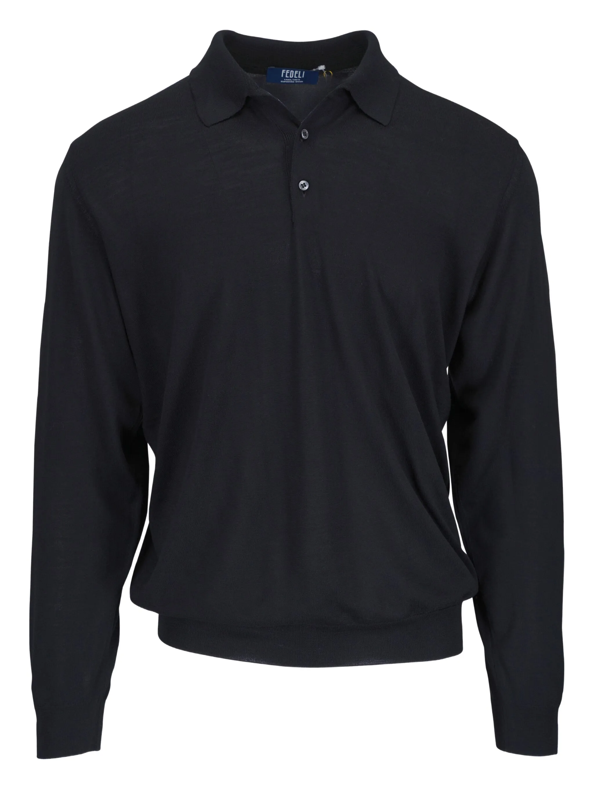 

Рубашка поло с длинными рукавами Fedeli, черный