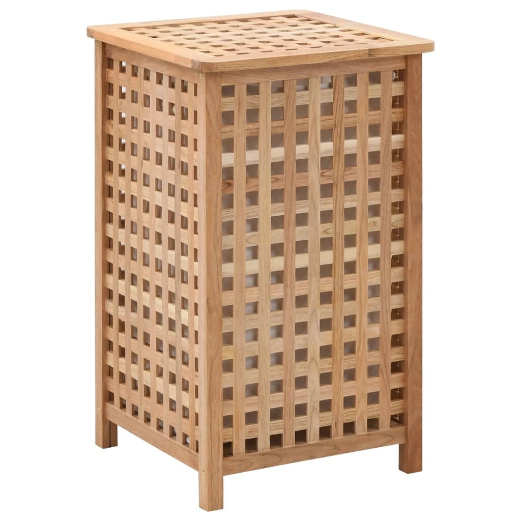 

Корзина для белья vidaXL 39x39x65 см, массив ореха, коричневый