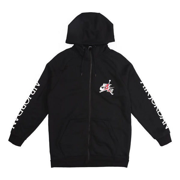 

Толстовка Air Jordan Air hooded Basketball Sports Fleece Lined Jacket Black, черный