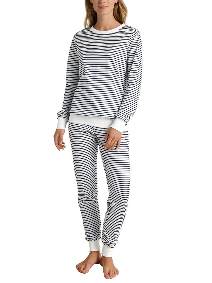 

Calida Пижама белого/темно-синего цвета