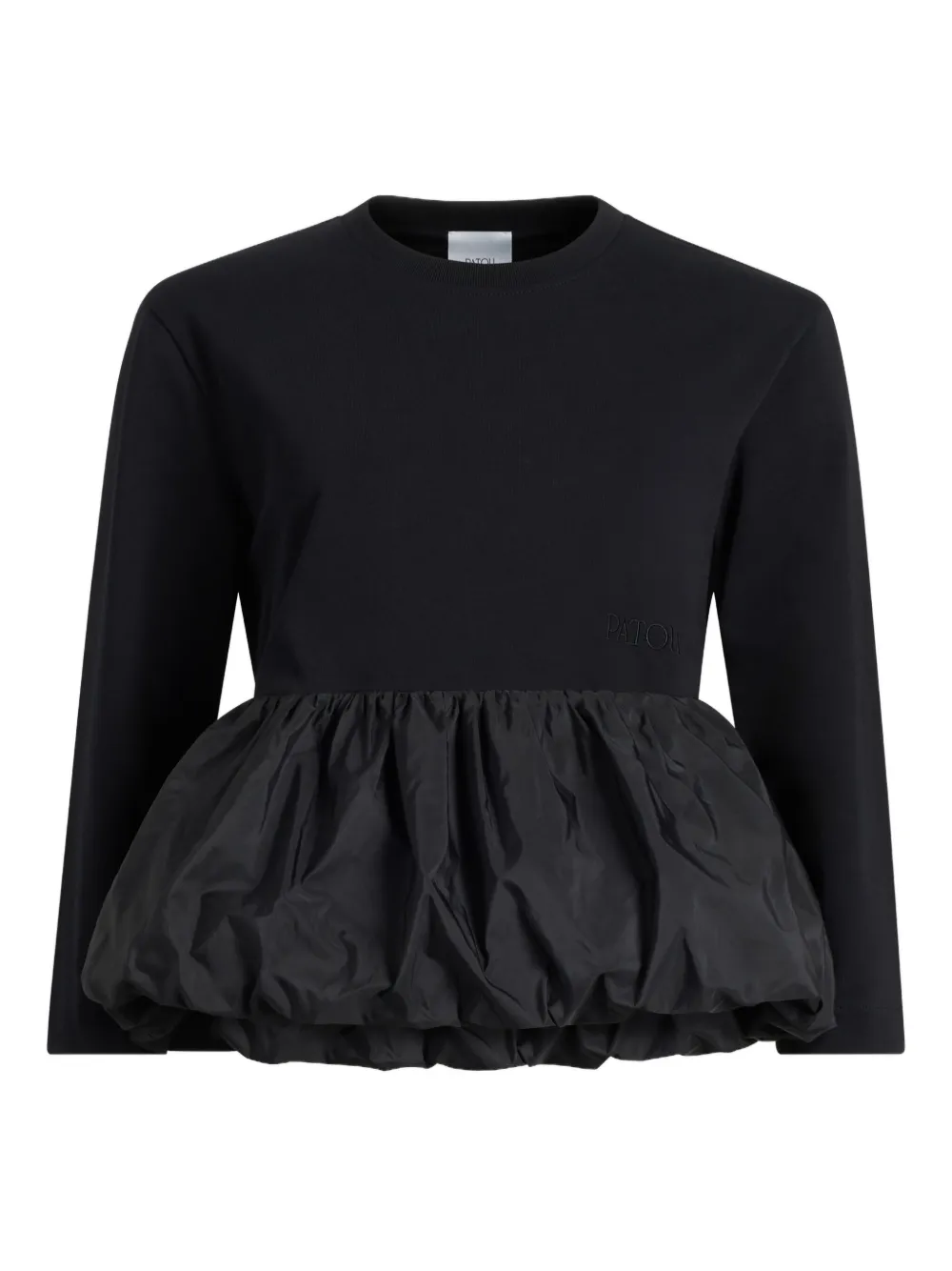 

Топ с объемным подолом PATOU, черный