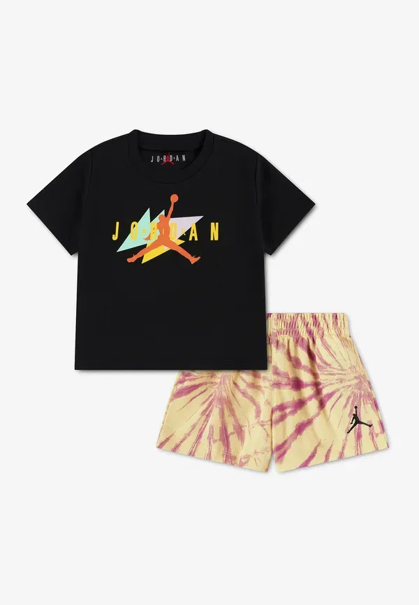 Футболка Jordan Festival tie dye set print, лимонная расцветка