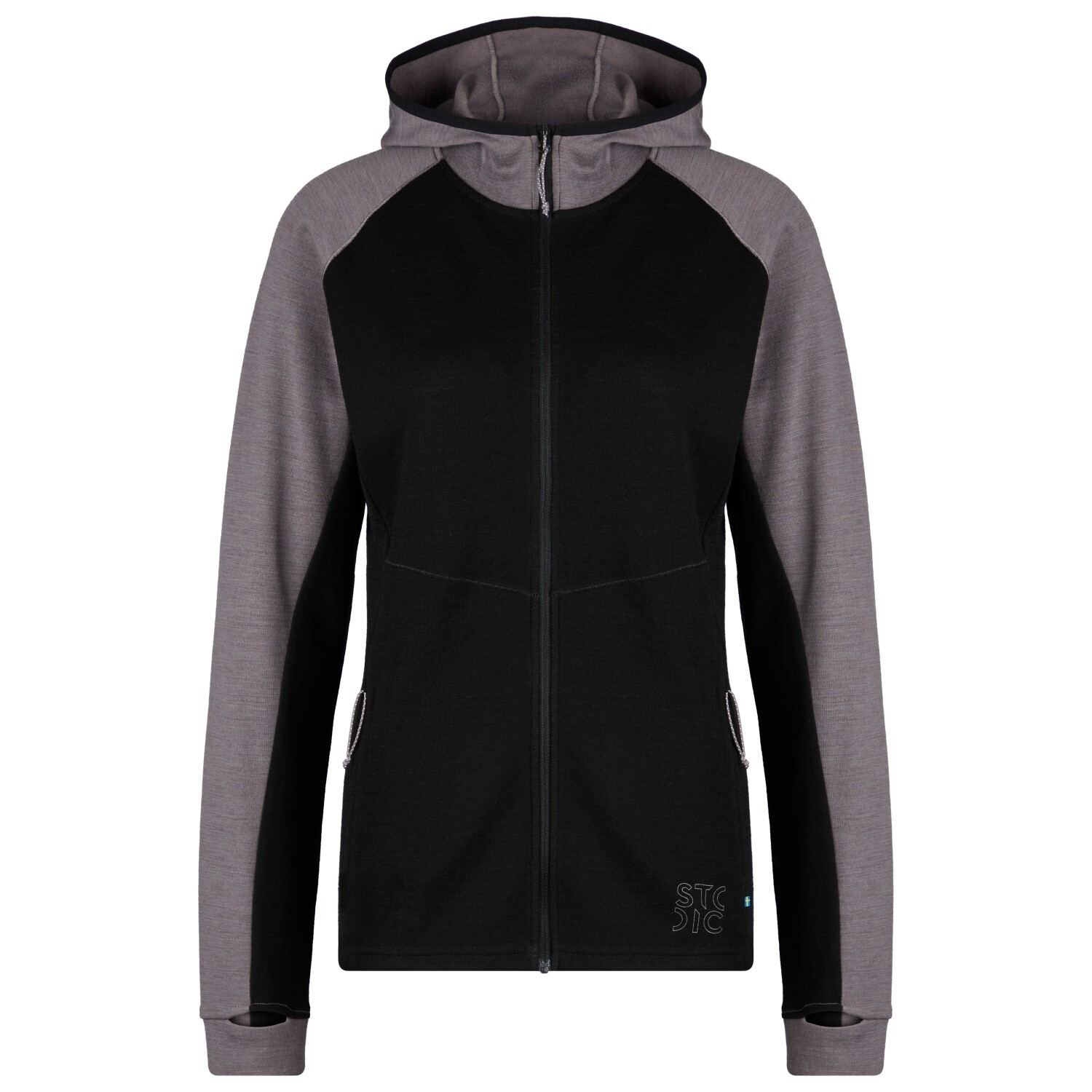

Толстовка из мериноса Stoic Women's Merino260 StadjanSt Hoody, цвет Black/Shark Grey