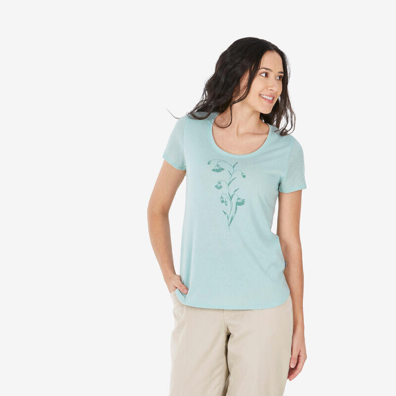 

Женская футболка Quechua, цвет verde celadón/light green