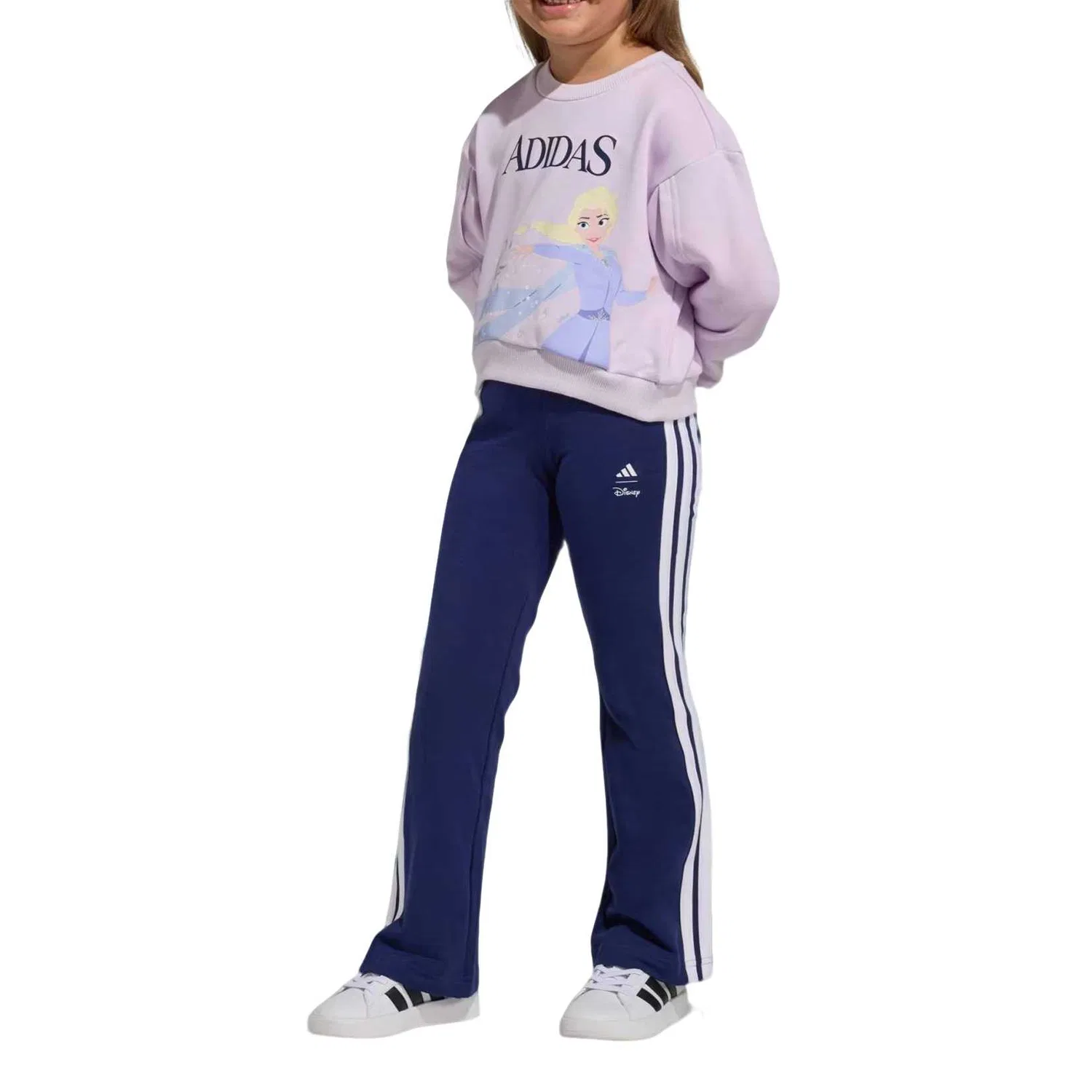 Детский спортивный костюм x Disney Casual Sportswear 2 Piece Set Adidas, Ice Lavender/Dark Blue-2-Piece Set — фото 3