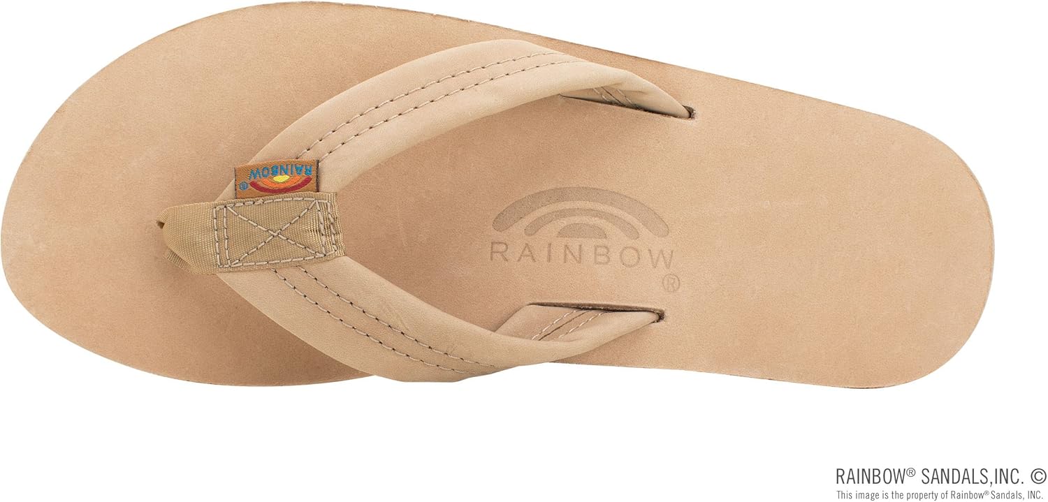 Мужские сандалии Rainbow с двойным слоем кожи и поддержкой свода стопы Rainbow Sandals, Sierra Brown — фото 3