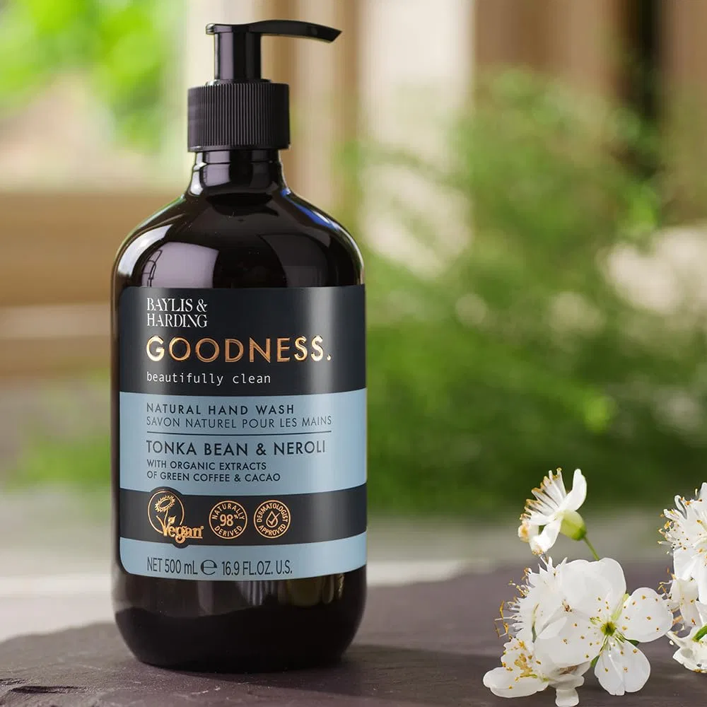 Натуральное жидкое мыло Tonka Bean & Neroli 3 x 500 мл от Baylis & Harding Goodness Baylis & Harding — фото 3