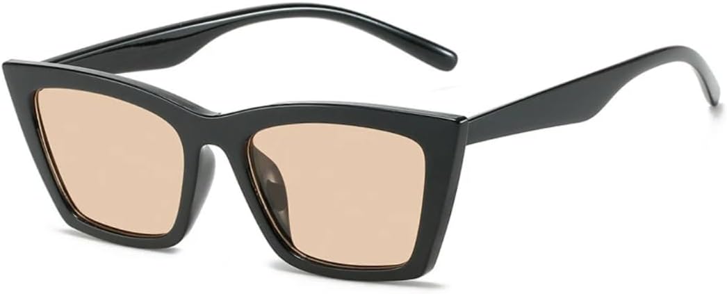 

Солнцезащитные очки с защитой от УФ-излучения UV400 | Оправа «кошачий глаз» | Линзы конфетных цветов для занятий спортом на открытом воздухе и вождения DSVIGF, Black Tea