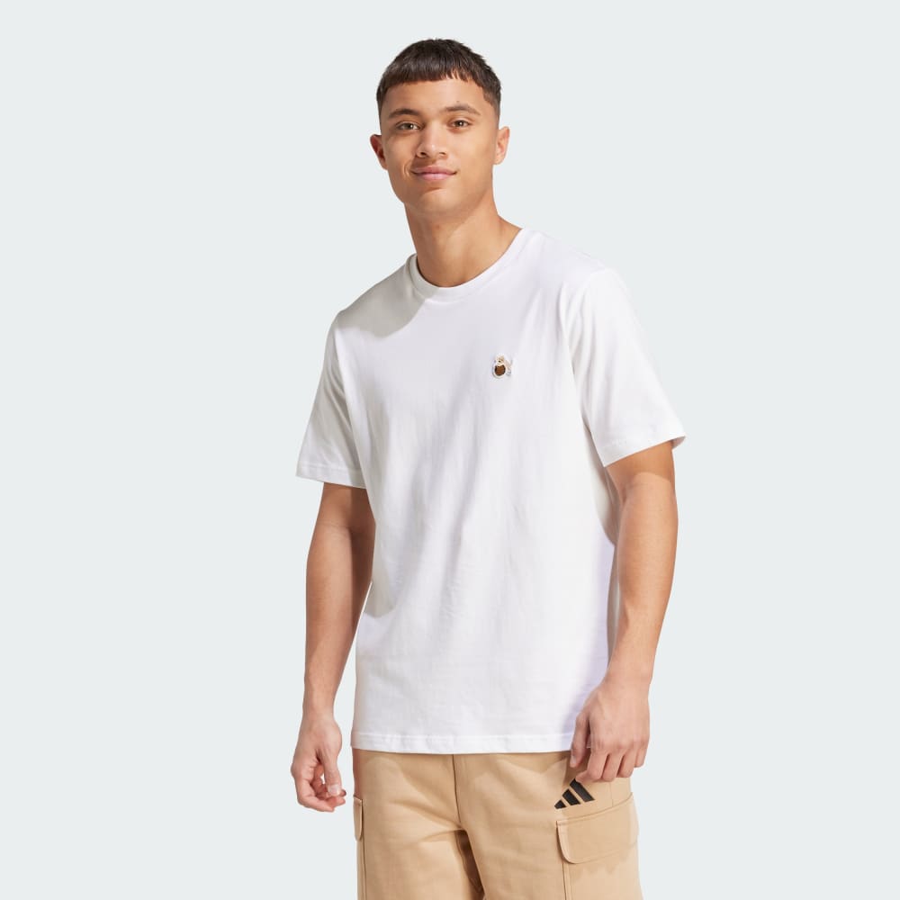 

Футболка Adidas Dog Hoop Patch Graphic Tee, белый