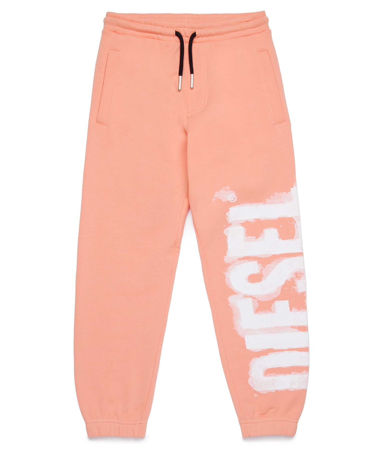 Детские спортивные штаны с логотипом бренда DIESEL, Coral