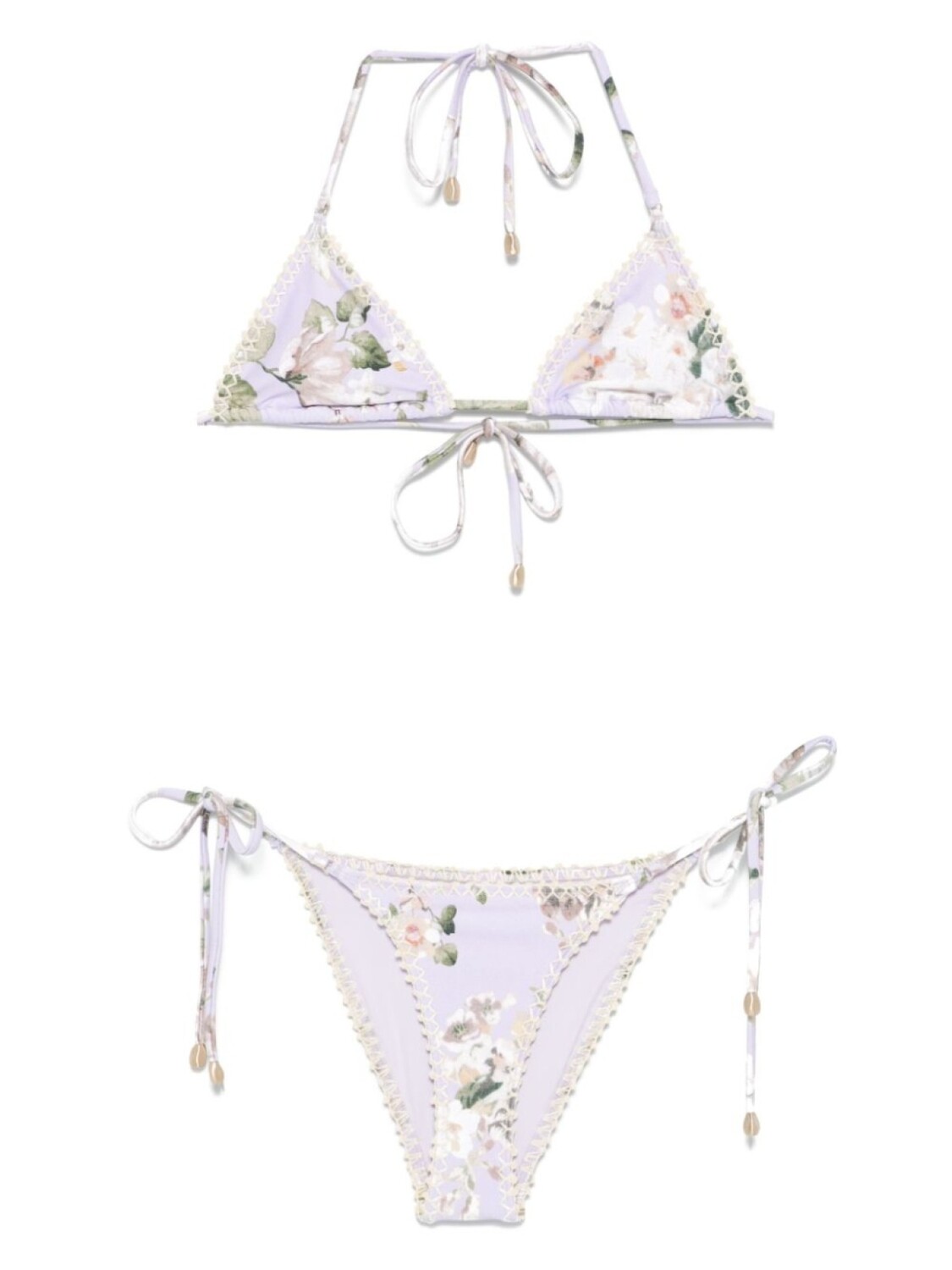 

Комплект бикини из акации ZIMMERMANN, фиолетовый