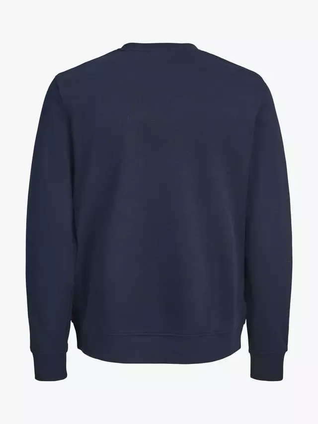 Детская толстовка Daytona из смесовой хлопковой ткани, темно-синий пиджак Jack & Jones — фото 3