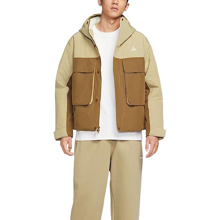 Куртка Nike ACG PrimaLoft Skull Peak, коричневый/светлый хаки — фото 3