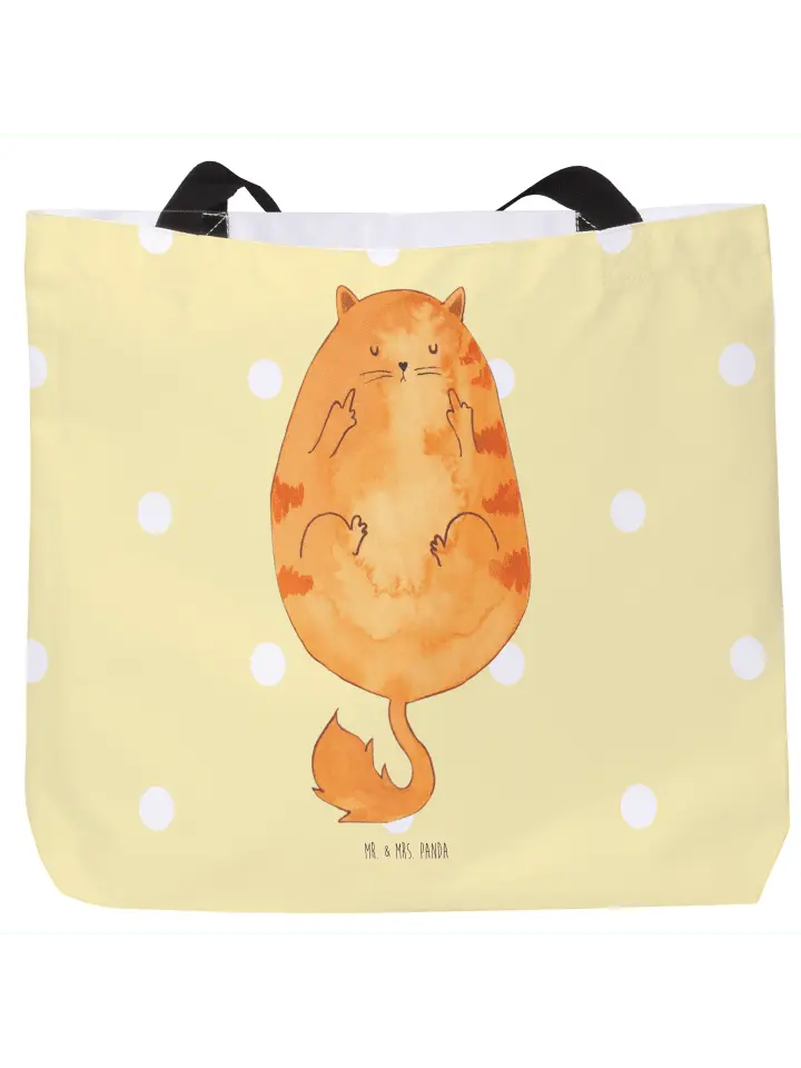 

Шоппер Mr. & Mrs. Panda, желтый пастельный