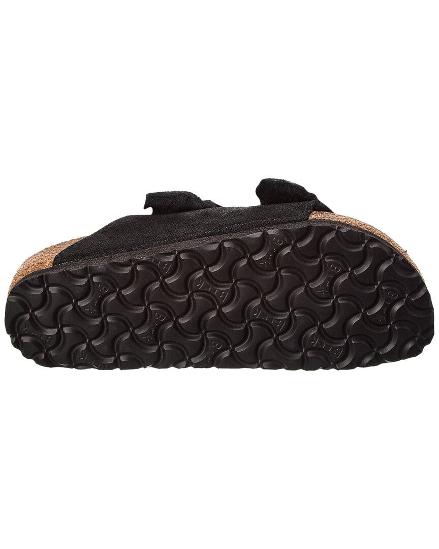 Биркеншток Женские Аризона Шерлинг Узкие Сандалии Birkenstock, черный — фото 4