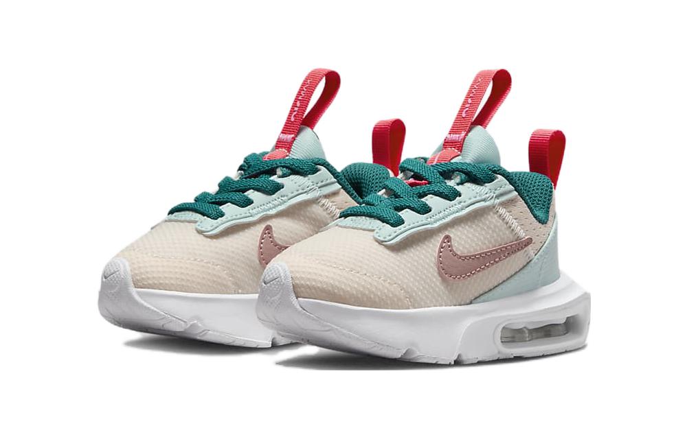 Nike Air Max INTRLK Lite Мягкие и Дышащие Низкие Кроссовки для Малышей Зеленый Бежевый — фото 3