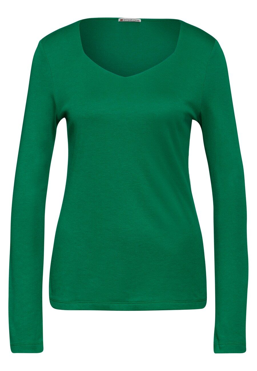 

Лонгслив STREET ONE Shirt, зеленый