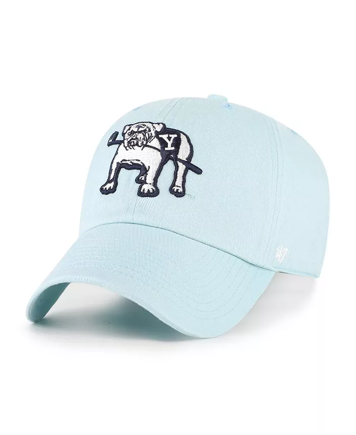 

Мужская регулируемая кепка Yale Bulldogs Clean Up цвета пудры синего цвета '47 Brand