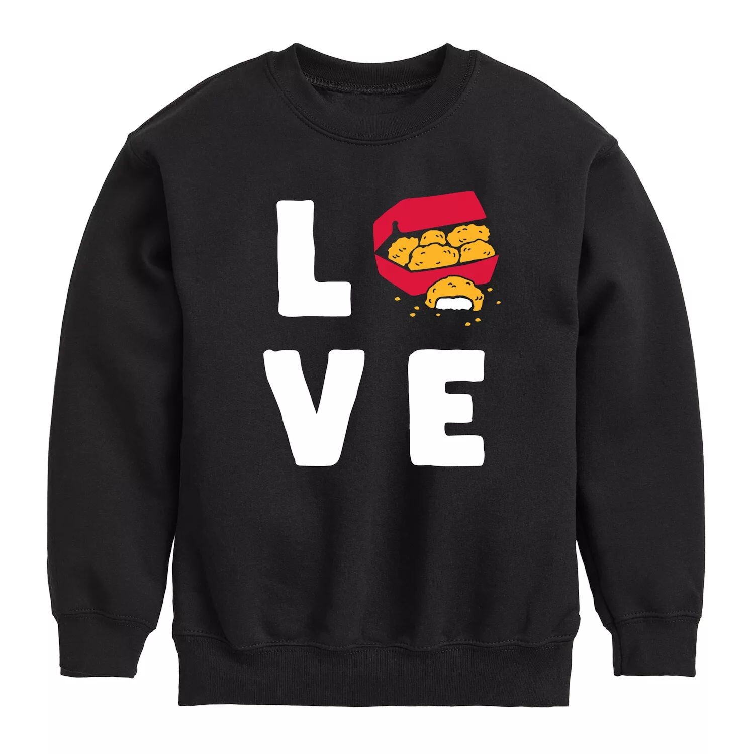 

Флисовый свитшот с рисунком "Love" Chicken Nuggets для мальчиков 8–20 лет Licensed Character