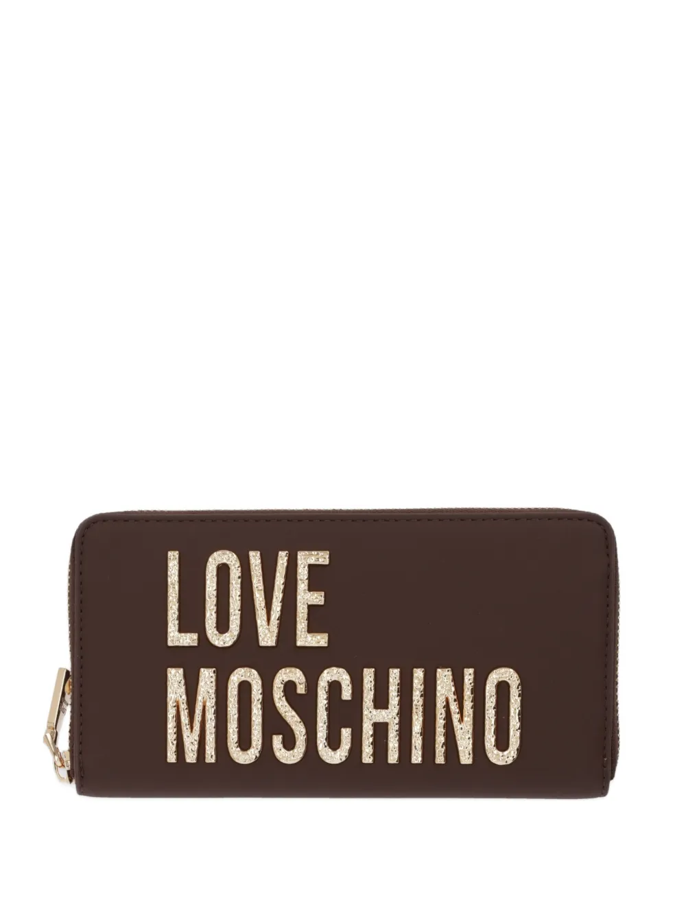 

Кошелек с логотипом Love Moschino, коричневый