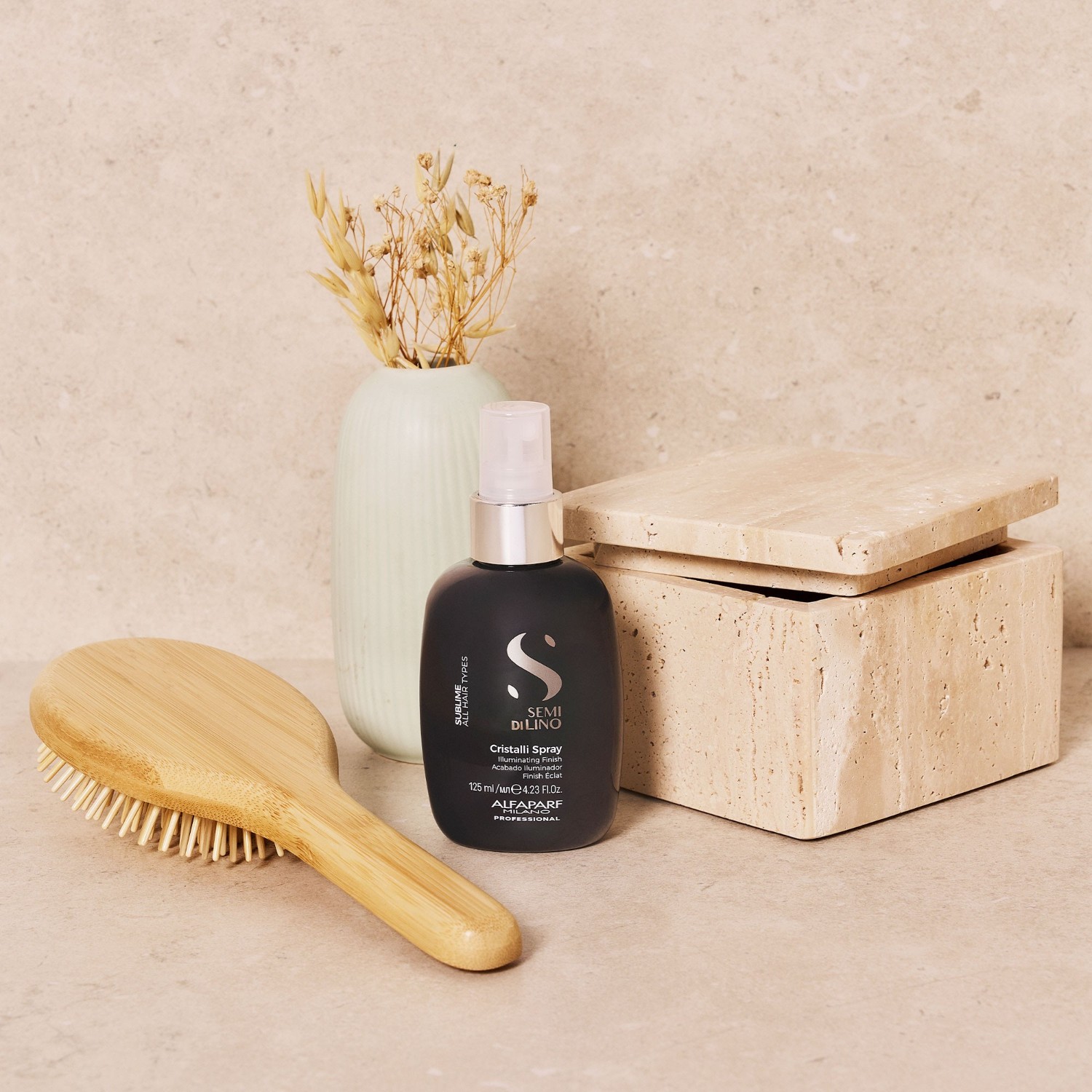 Лак для волос semi di lino sublime cristalli spray Alfaparf Milano, объем 125 мл — фото 4