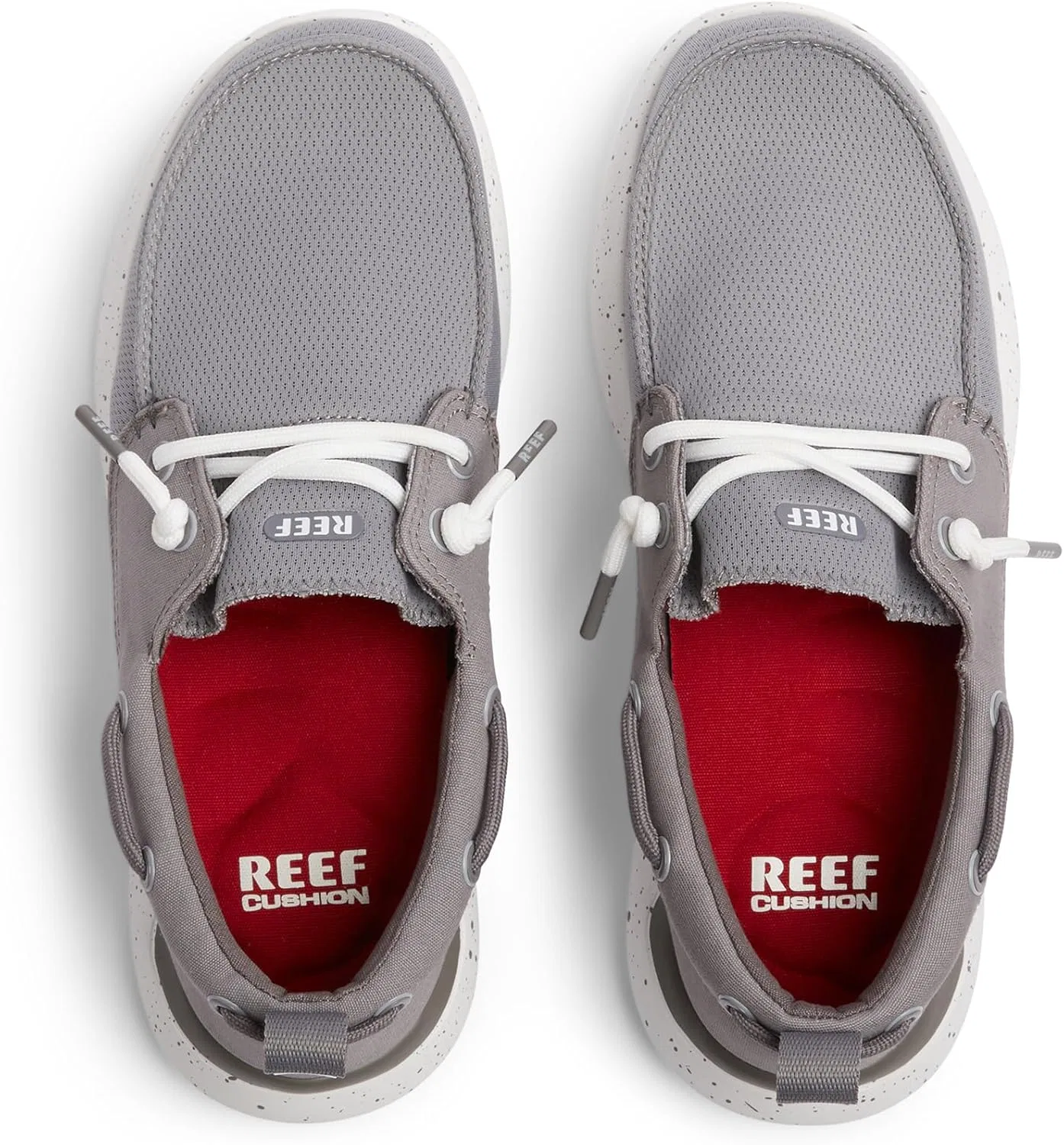 Мужские лодочные туфли Reef Swellsole Pier, Grey Net — фото 2