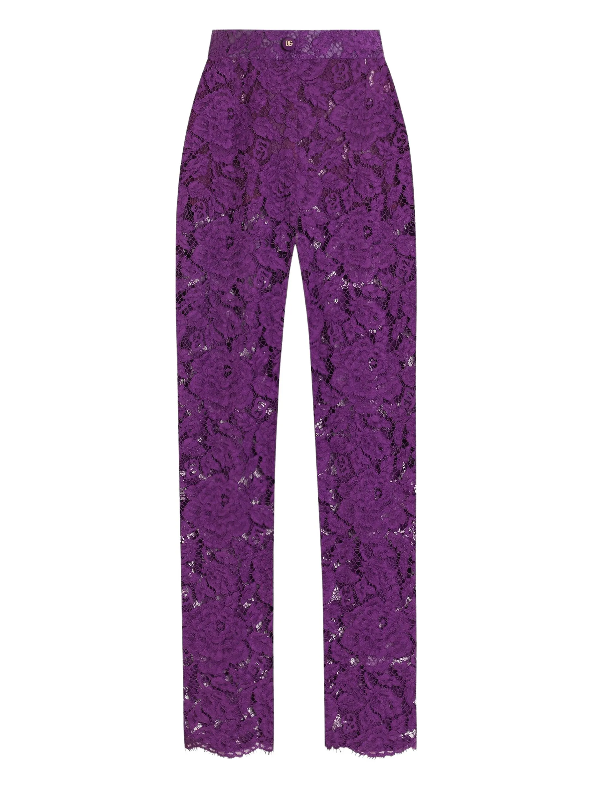 

Брюки DNA с кружевом Dolce & Gabbana, фиолетовый