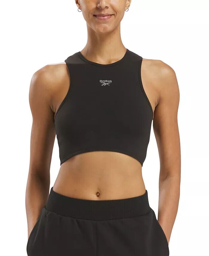 

Женский топ без косточек с изогнутым краем Wardobe Essentials Reebok, черный