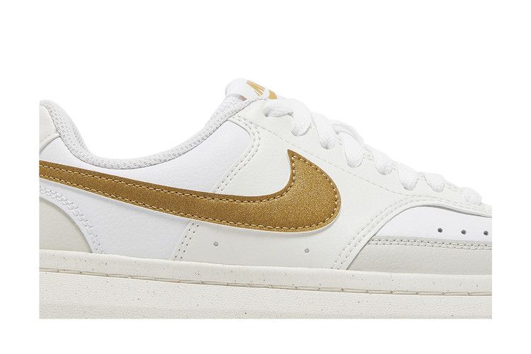 Кроссовки Nike Wmns Court Vision Alta 'Sail Metallic Gold', кремовый — фото 3
