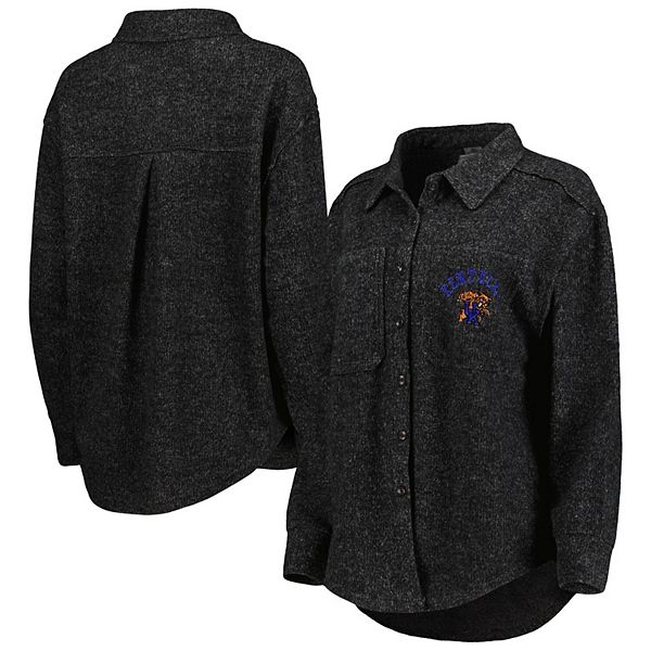 

Женская черная рубашка Kentucky Wildcats Switch It Up из смесовой ткани на пуговицах Gameday Couture