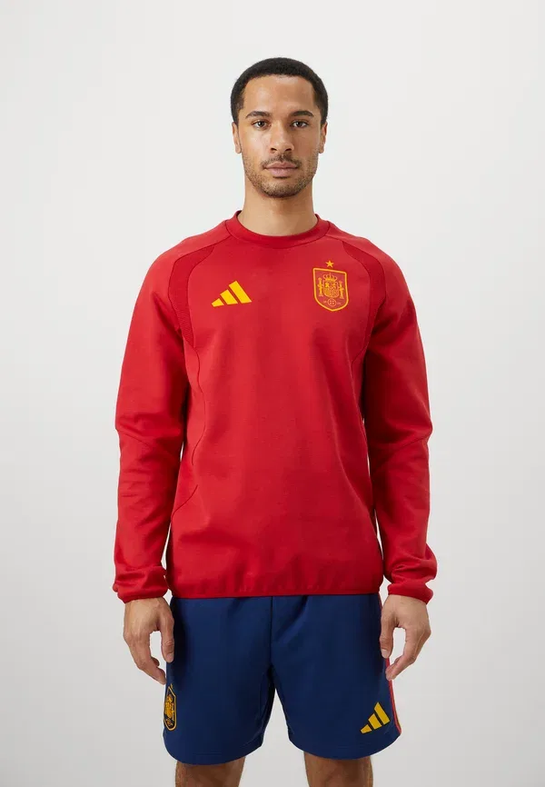 Футболка Adidas Performance Spain tiro travel crew national team wear, командный красный 2 — фото 3