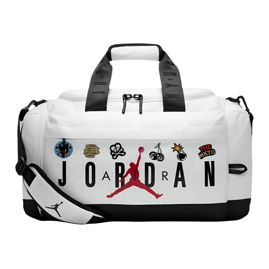 

Полиэстеровая кроссбоди сумка дорожная сумка унисекс white Jordan, Bomb