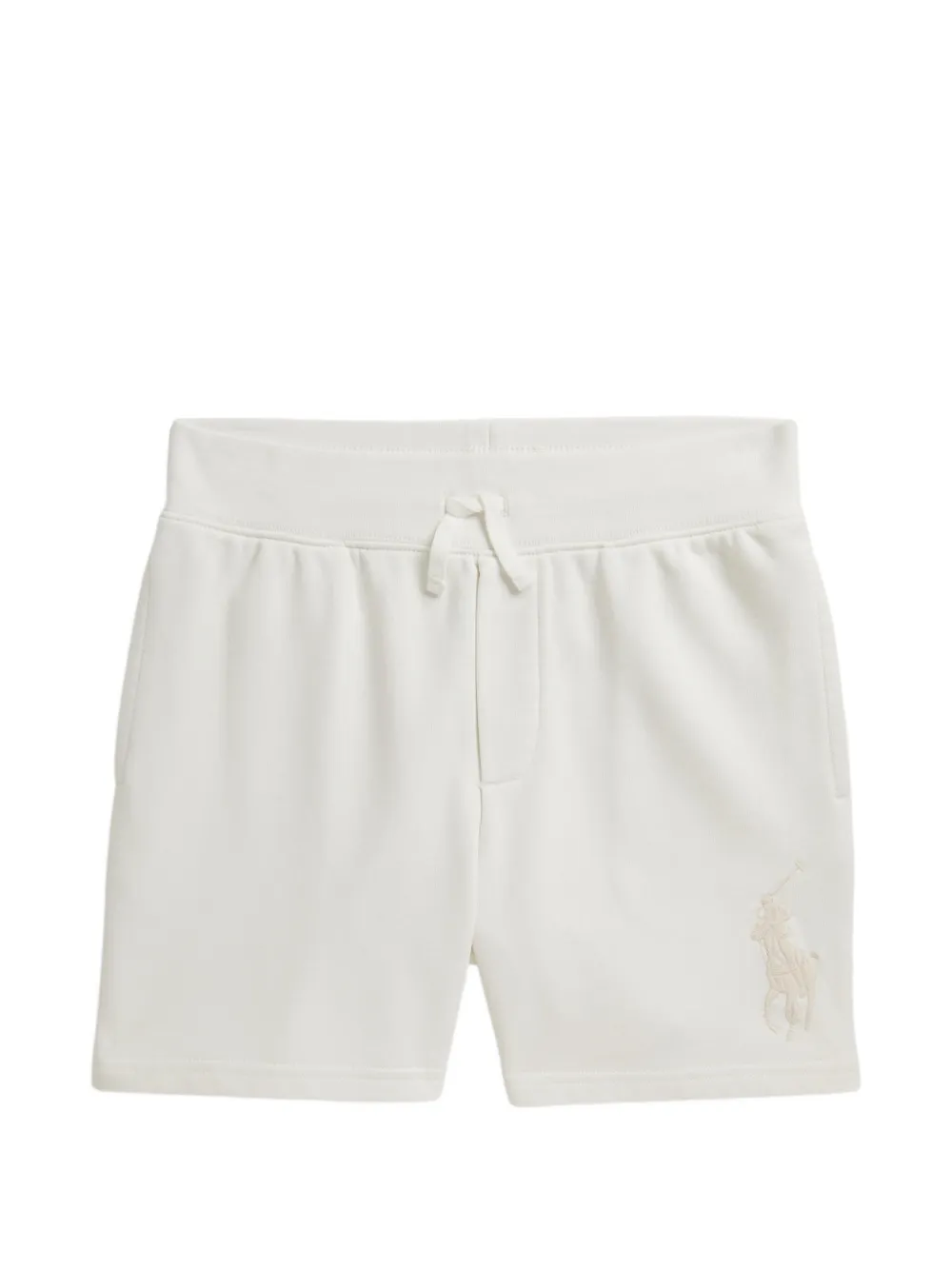 Шорты с вышитым логотипом Polo Ralph Lauren Kids, бежевый