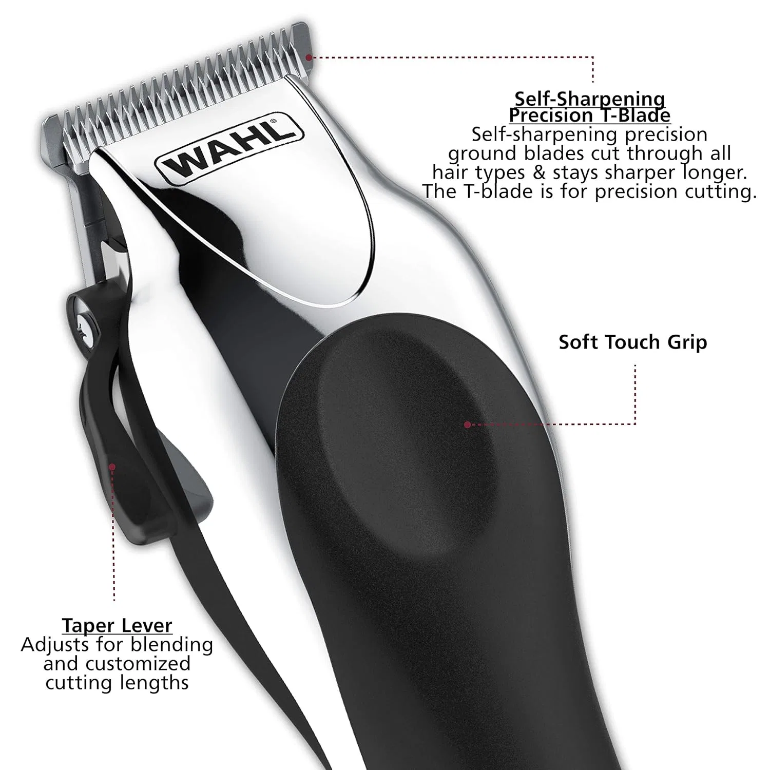Набор для стрижки Wahl Deluxe Chrome Pro 25 предметов Wahl — фото 2