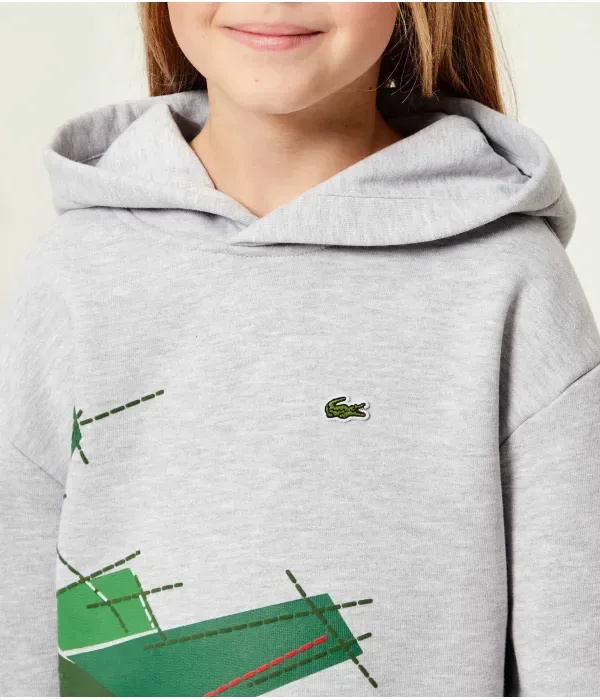 Толстовка regular fit Lacoste, серый — фото 4