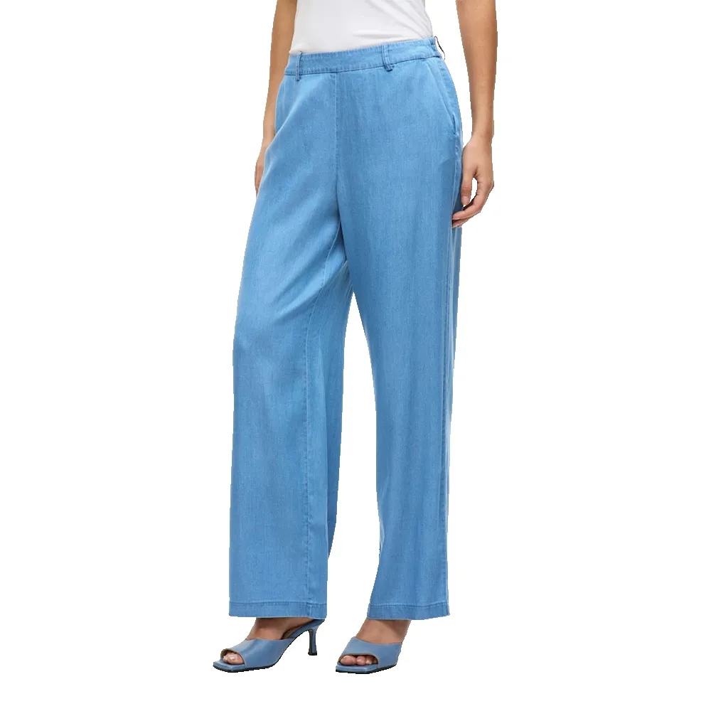 

Брюки с высокой талией Vila Bista Wide Leg Fit, синий