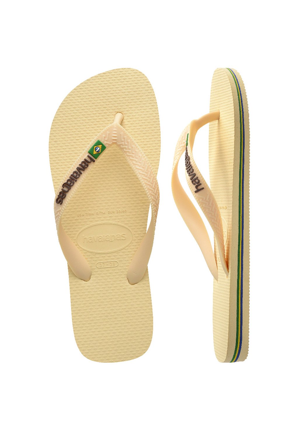 Шлепанцы BRASIL LOGO BUTTERCREAM UNISEX Havaianas, молочный — фото 4
