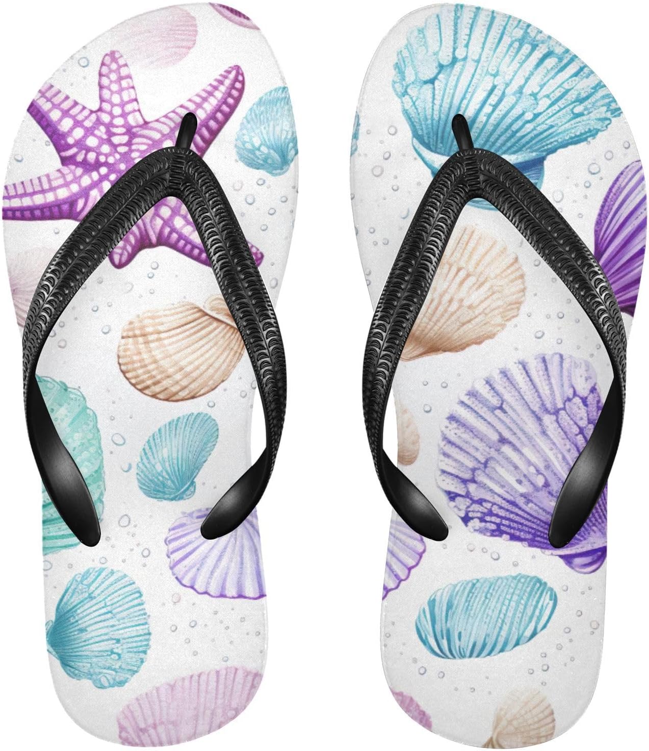 

Сандалии Shell Starfish для пляжа, летние повседневные шлепанцы для женщин и мужчин Kfbe