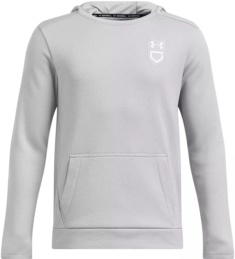

Бейсбольная толстовка Under Armour для мальчиков, цвет Mod Gray Light Heather/Wt