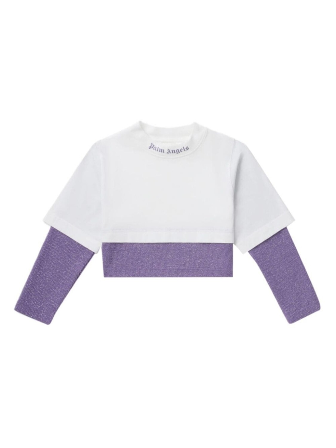 

Palm Angels многослойная футболка Lurex, белый