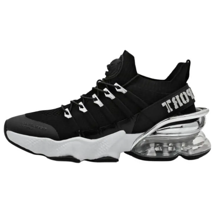 Низкие повседневные кроссовки Unisex черно-белые PLEIN SPORT