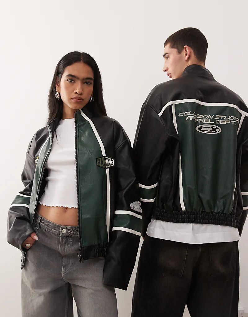 

COLLUSION Унисекс-куртка для мотокросса с нашивками