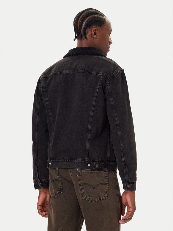 Джинсовая куртка regular fit Type III Sherpa 16365-0291 Levi'S, черный — фото 3