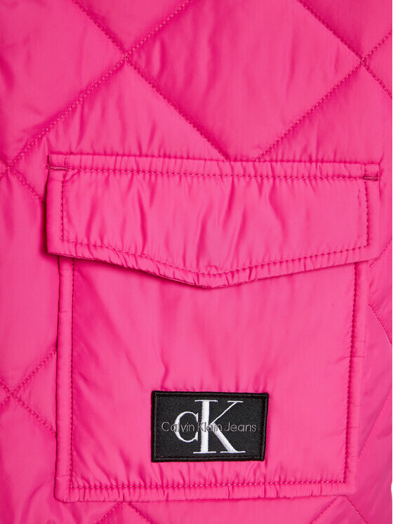 Переходная куртка свободного кроя Calvin Klein, розовый — фото 3