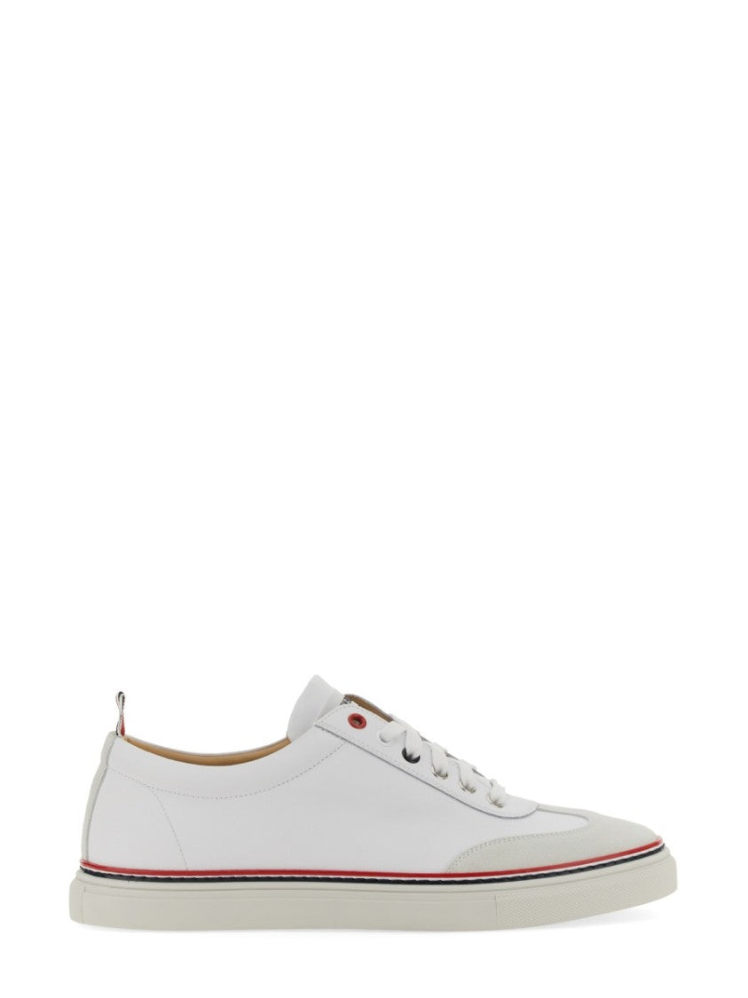 

Кожаные кроссовки Low-Top Thom Browne, белый