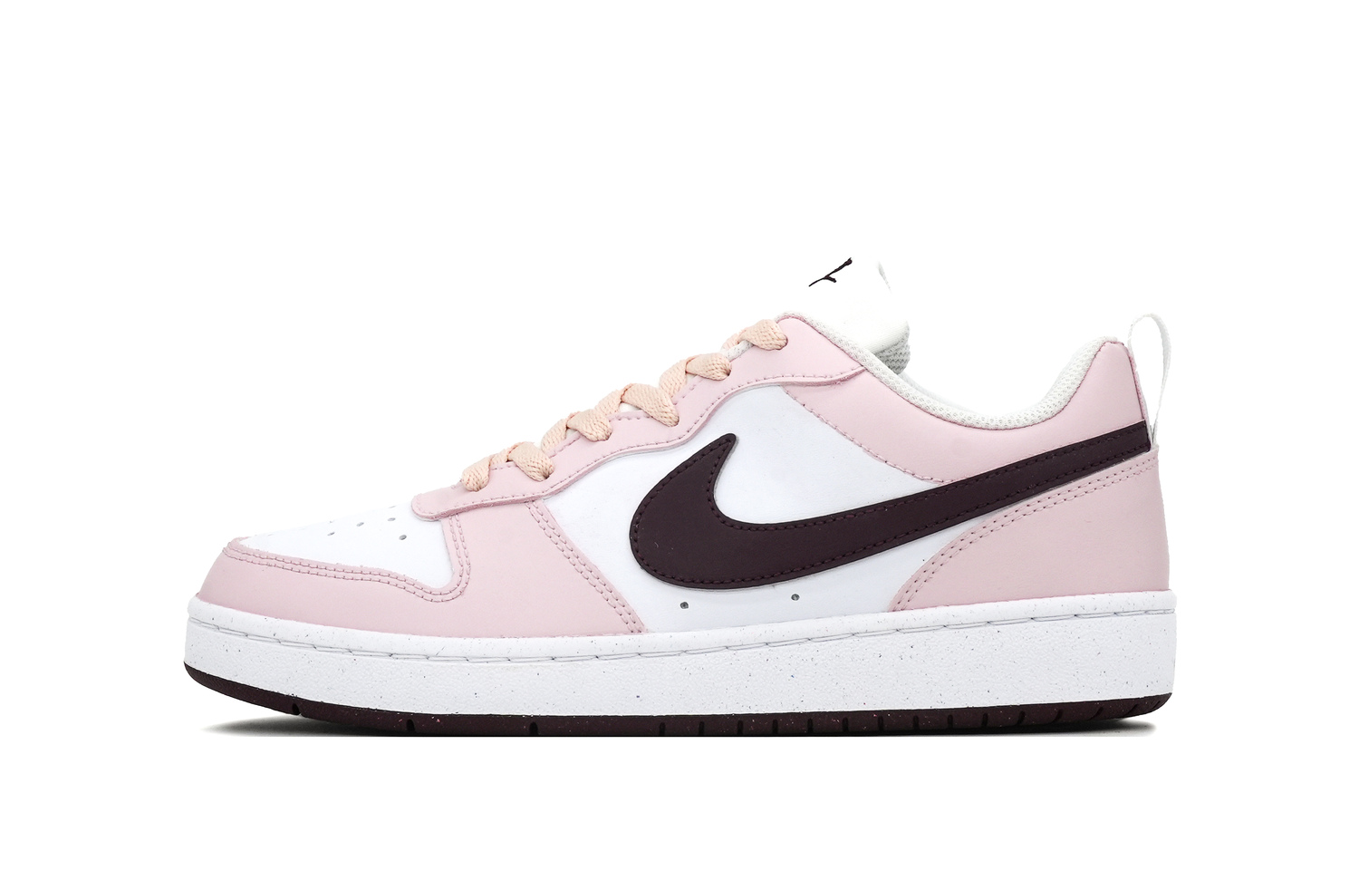

Кроссовки для скейтбординга Nike Court Borough противоскользящие износостойкие низкие детские розовые белые подростковые
