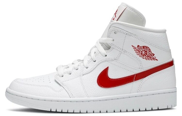 

Кроссовки Jordan 1 Mid White University Red Women's