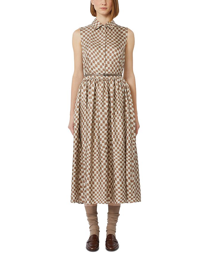 

Sesia Antique Rose Silk Dress Max Mara, мультиколор